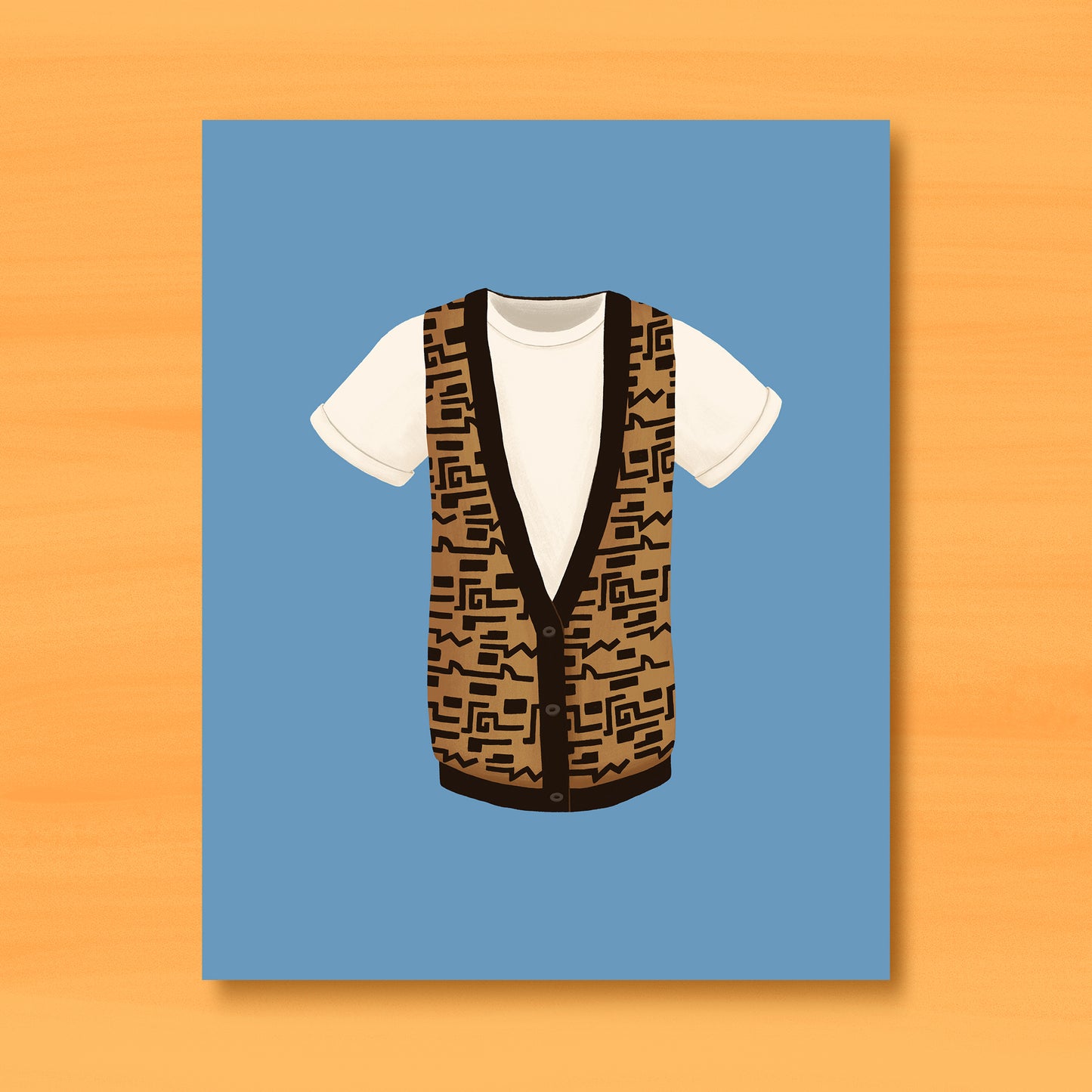 Ferris Bueller T-Shirt and Vest Art Print
