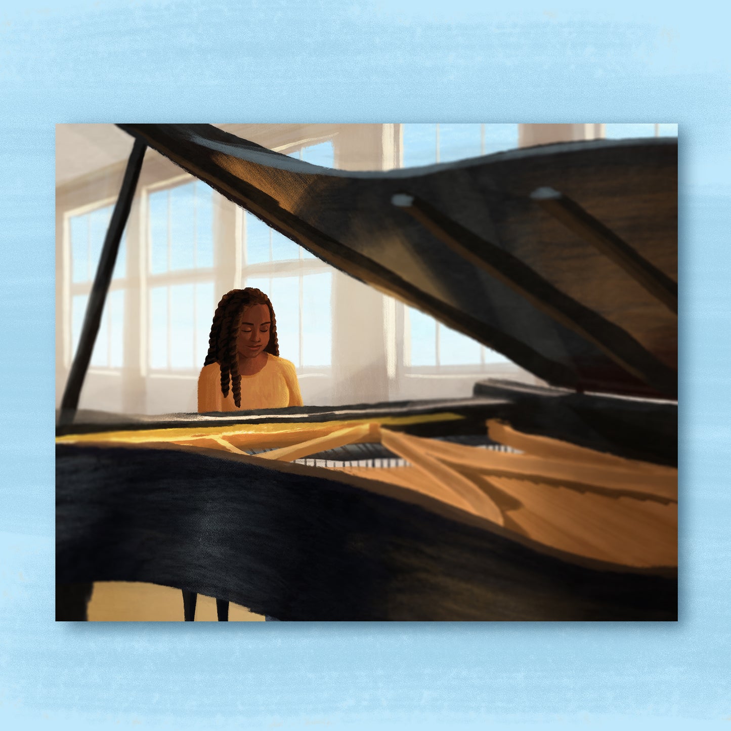 Piano Practice Art Print
