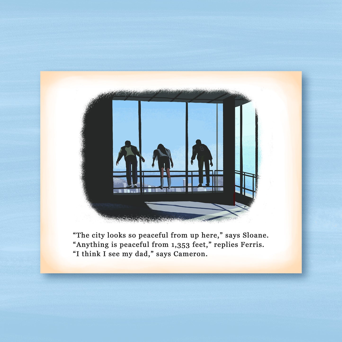 Ferris, Sloane & Cameron Sears Tower Art Print