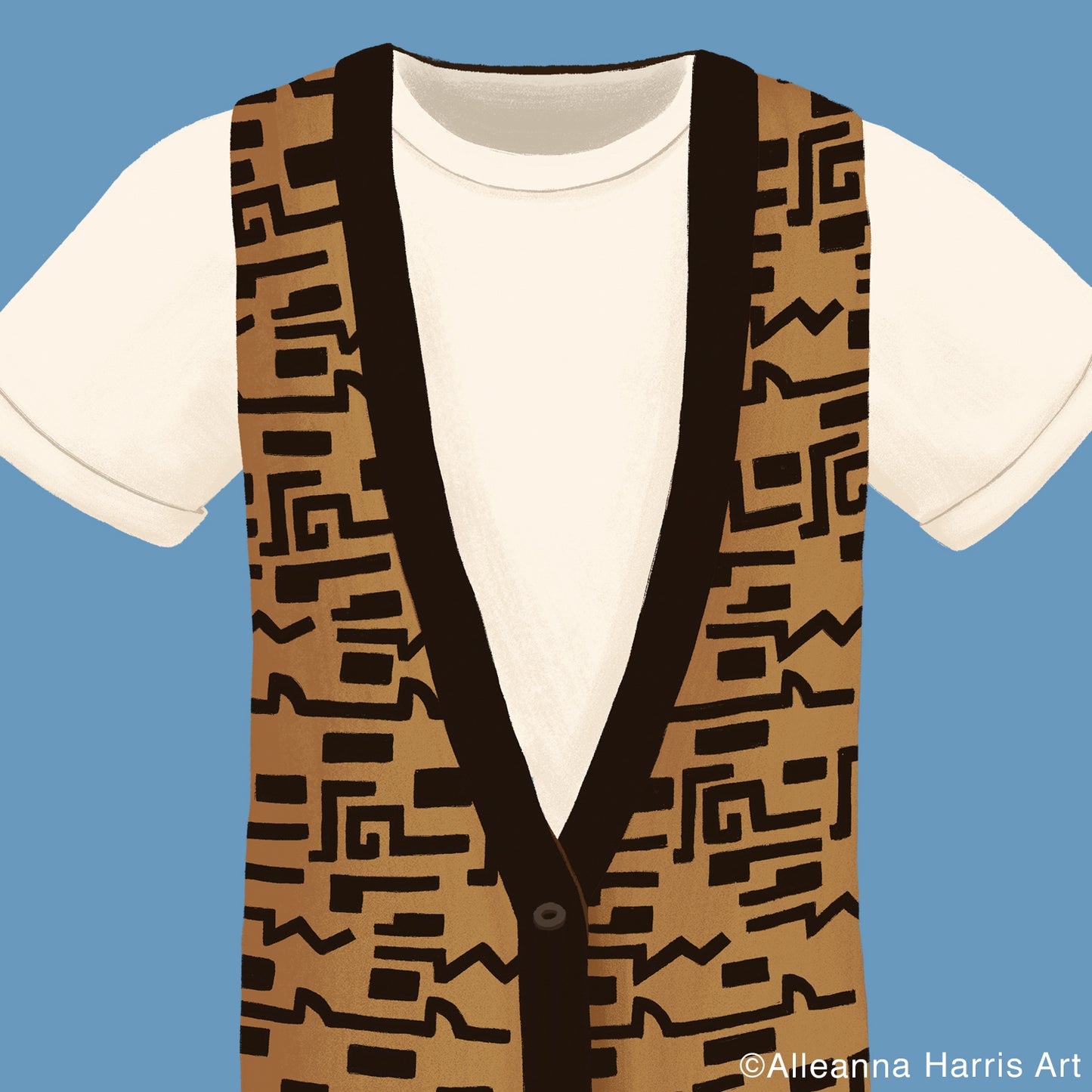 Ferris Bueller T-Shirt and Vest Art Print