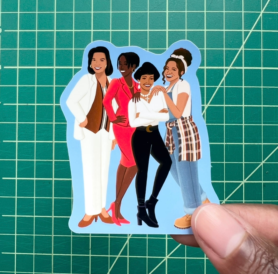 Living Single Cast Sticker