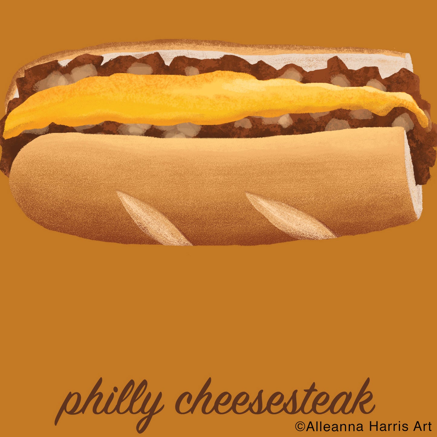 Philly Cheesesteak Art Print