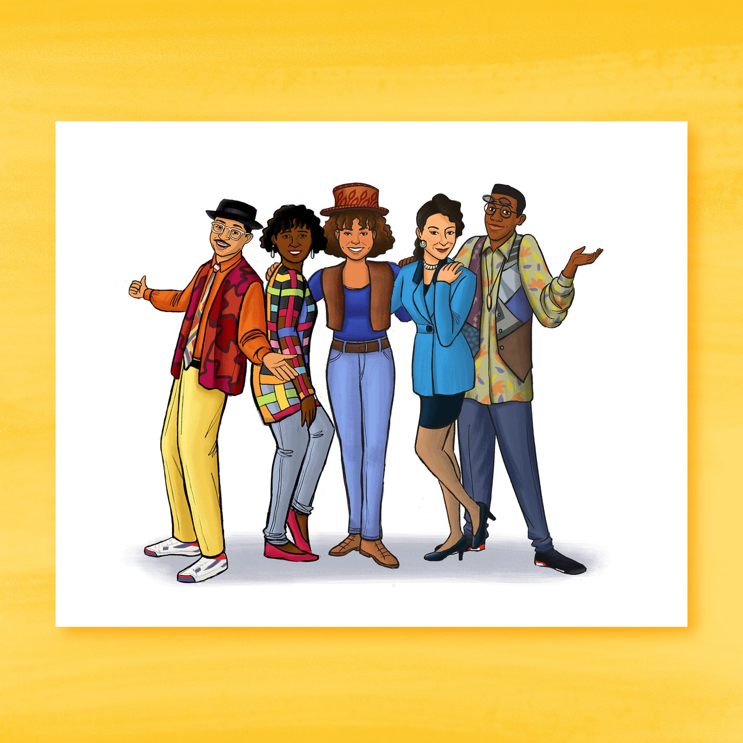 A Different World Cast Art Print