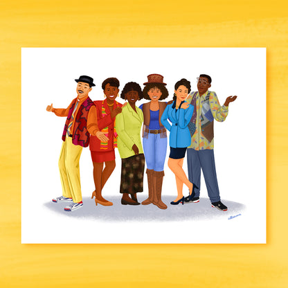 A Different World Cast Art Print