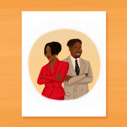 Maxine Shaw and Kyle Barker Art Print