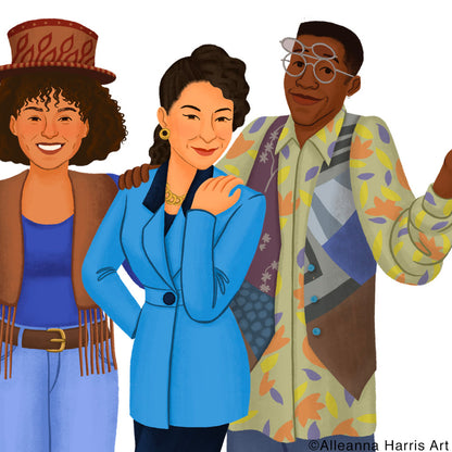 A Different World Cast Art Print