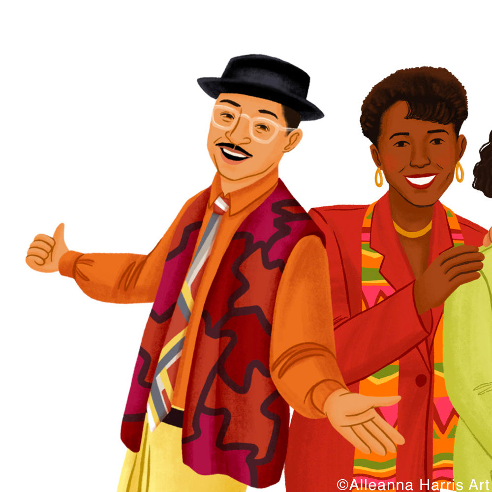 A Different World Cast Art Print