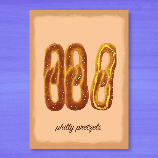 Philly Pretzels Art Print