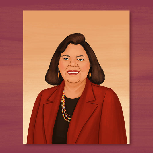 Wilma Mankiller Art Print