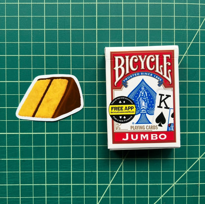 Yellow Cake with Chocolate Icing Sticker