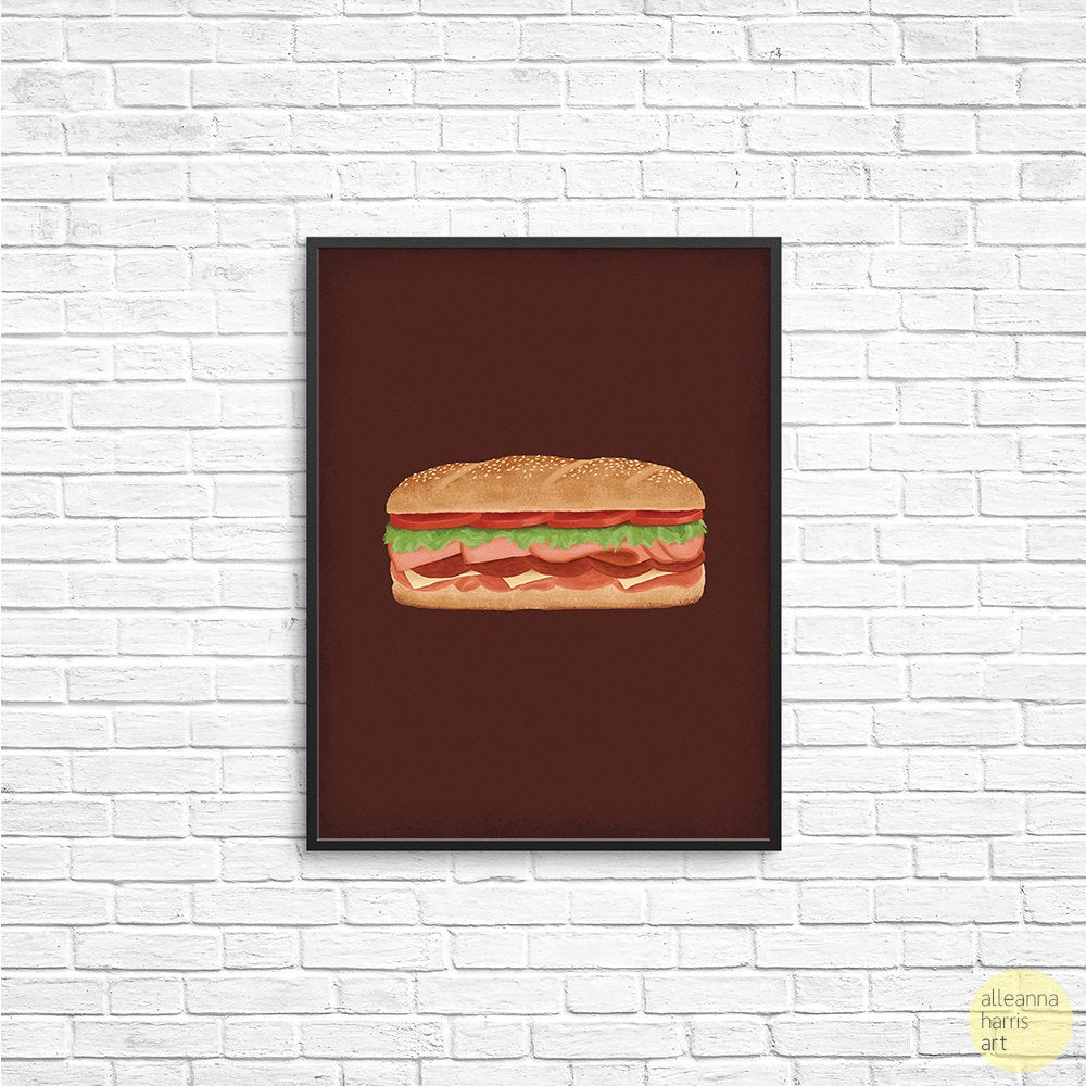 Italian Hoagie Art Print