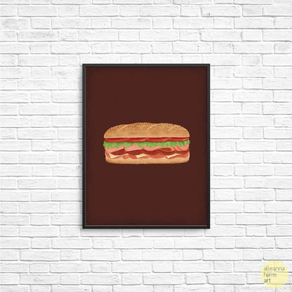 Italian Hoagie Art Print