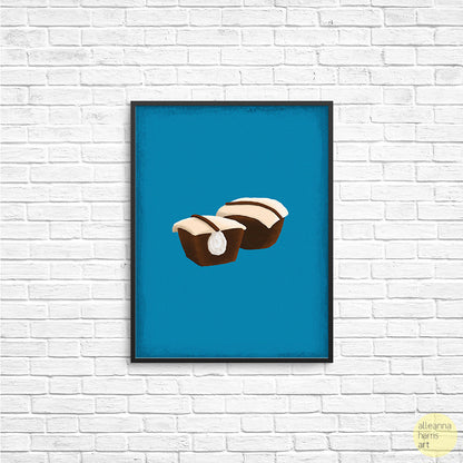 Cream Filled Chocolate Cupcake Art Print