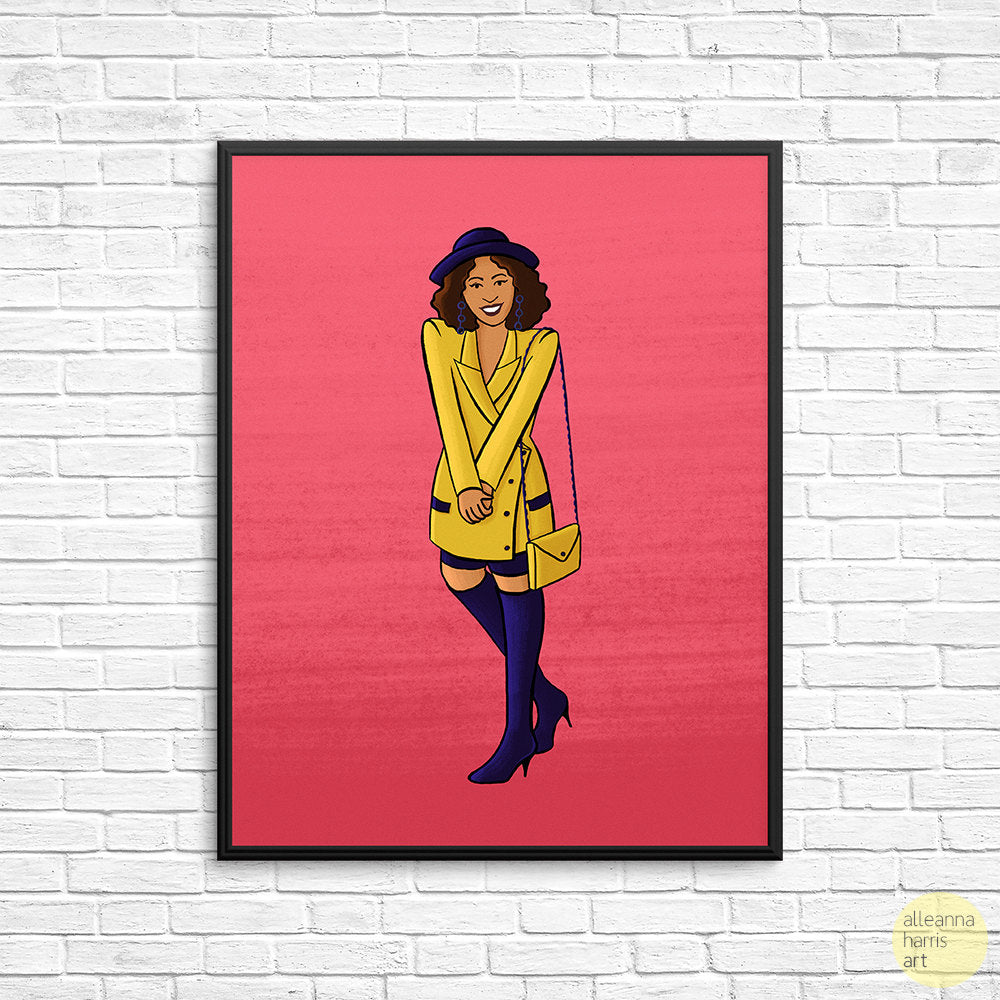 Hilary Banks Art Print / Fresh Prince of Bel Air Illustration