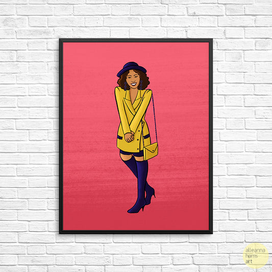 Hilary Banks Art Print / Fresh Prince of Bel Air Illustration