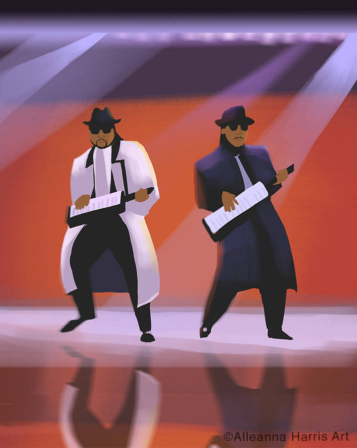 Jimmy Jam & Terry Lewis Illustration / Music Art Print