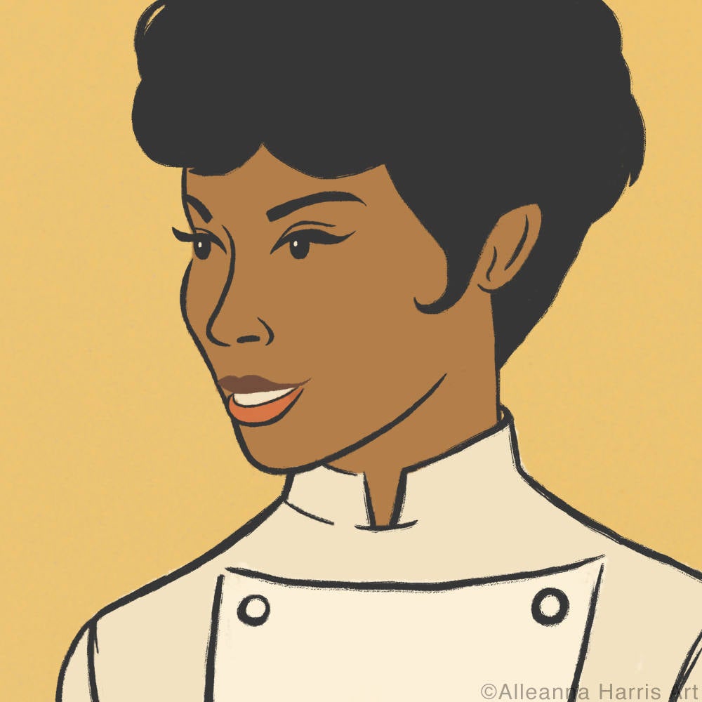 Diahann Carroll as Julia Art Print/ 60s Sitcom Illustration