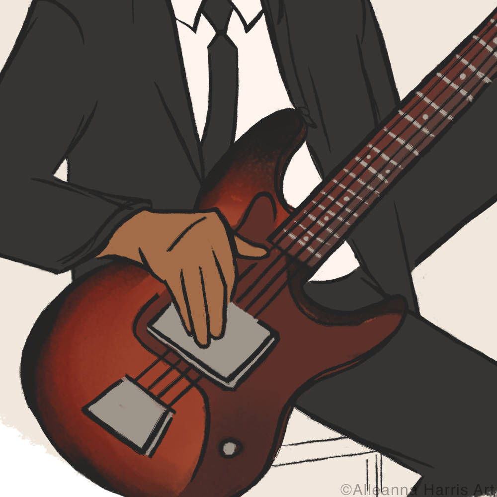 James Jamerson Illustration / Music Art Print