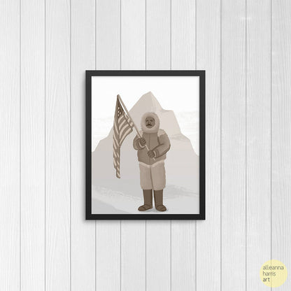 Matthew Henson Illustration / Black History Art Print