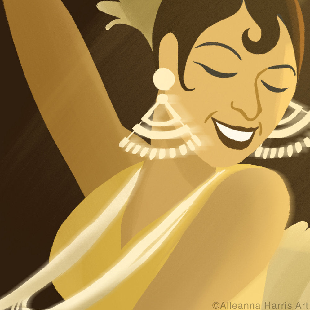 Josephine Baker Illustration / Black History Art Print