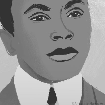 Oscar Micheaux Illustration / Black History Art Print