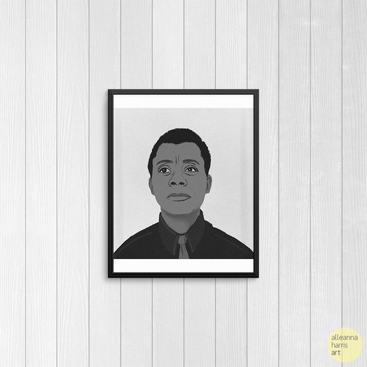 James Baldwin Illustration / Black History Art Print