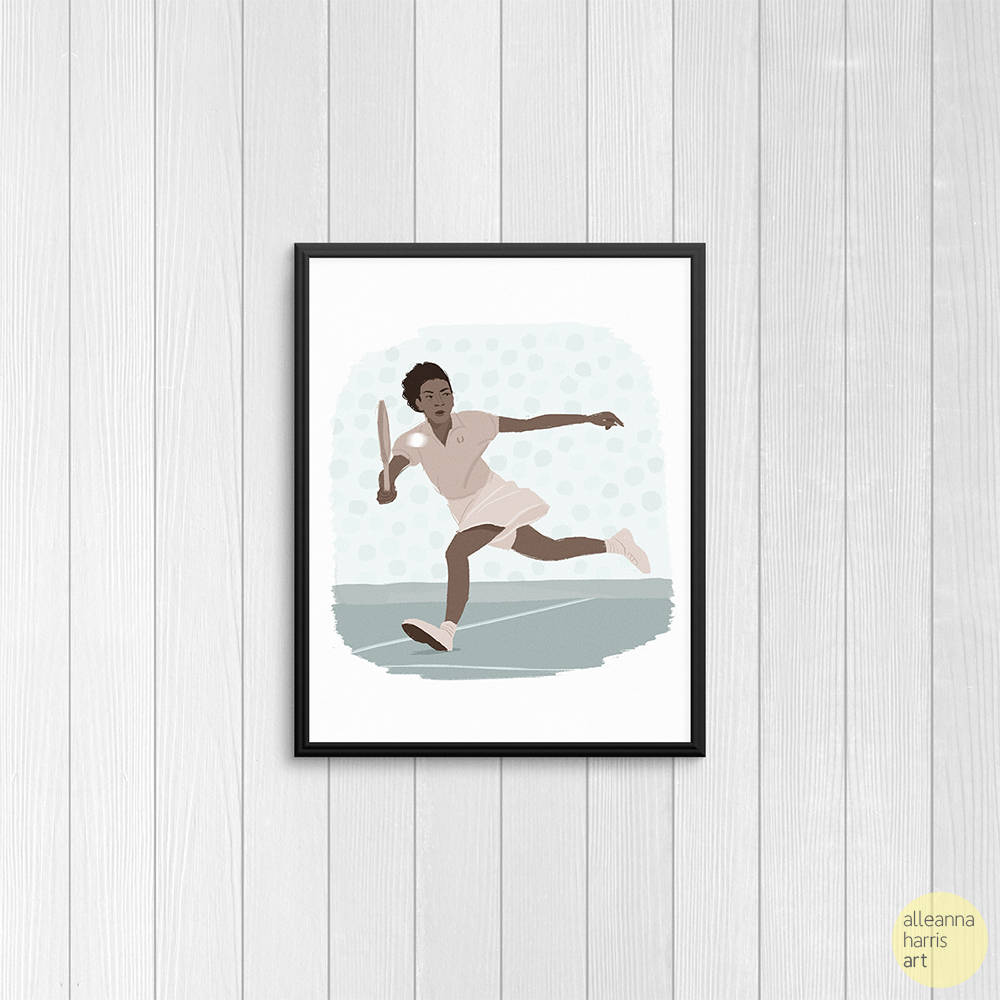 Althea Gibson Art Print