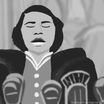 Marian Anderson Illustration / Black History Art Print