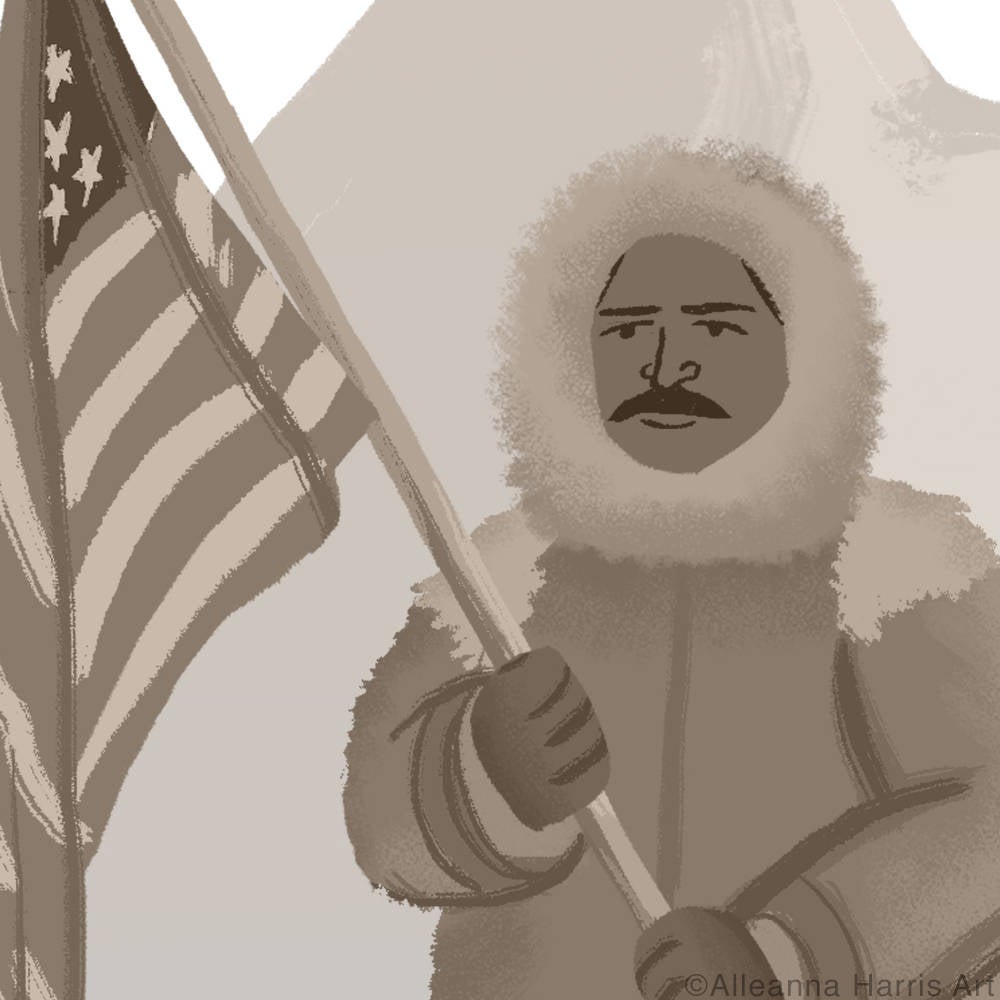 Matthew Henson Illustration / Black History Art Print