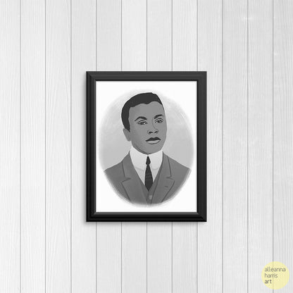 Oscar Micheaux Illustration / Black History Art Print