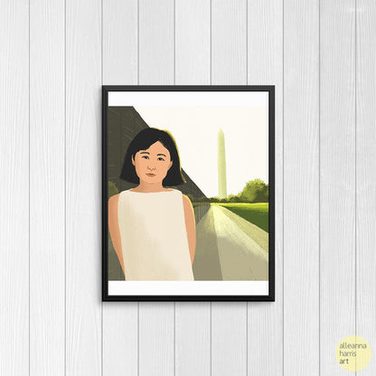 Maya Lin Illustration / Women's History Art Print