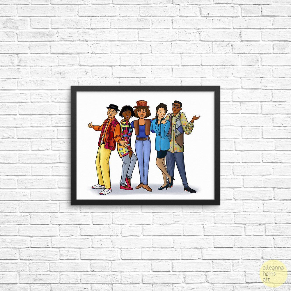 A Different World Cast Art Print