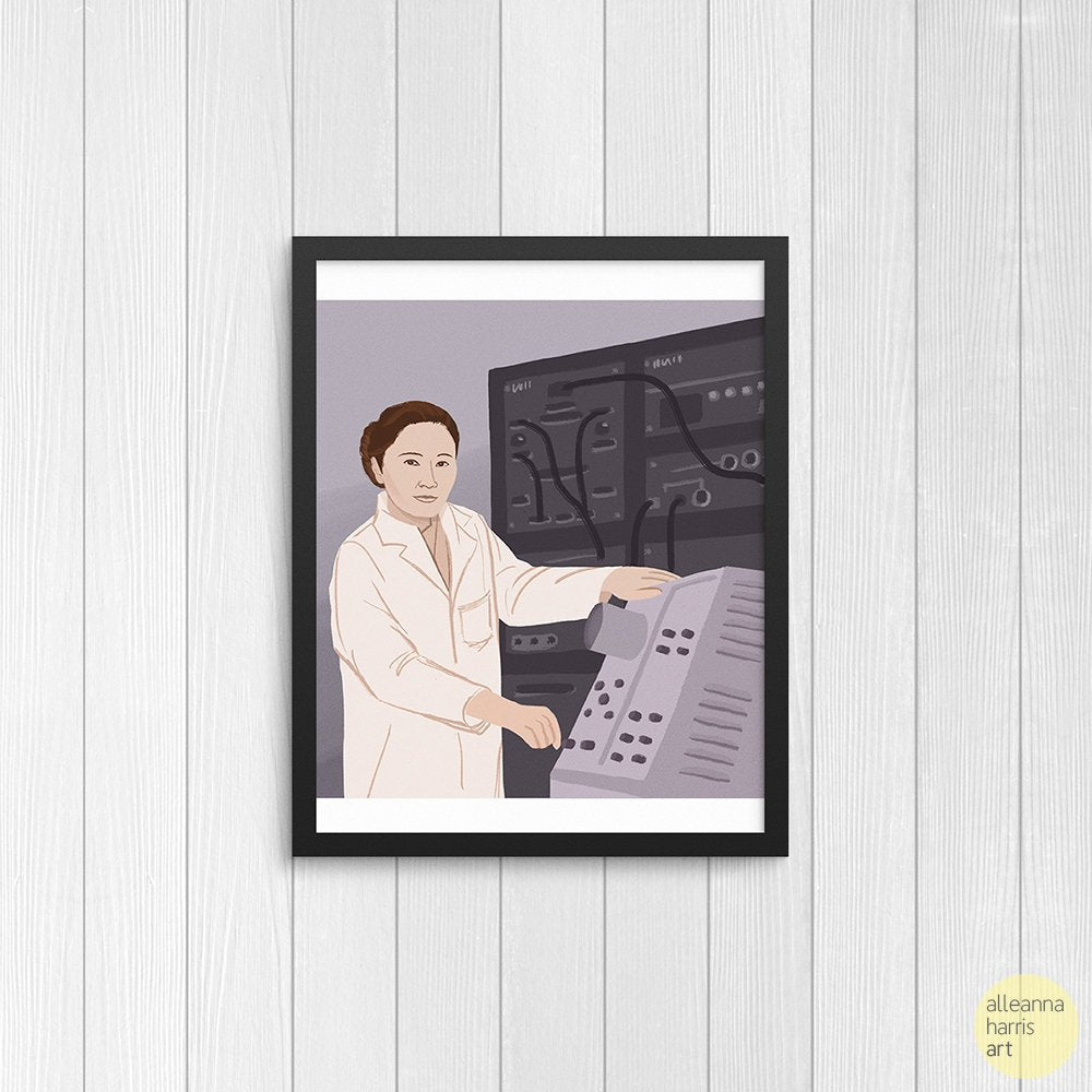 Chien-Shiung Wu Illustration / Women's History Art Print