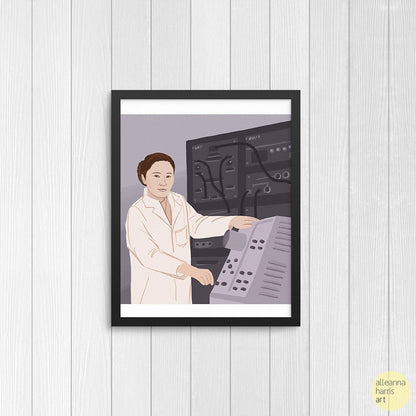 Chien-Shiung Wu Illustration / Women's History Art Print