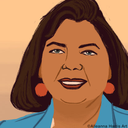 Wilma Mankiller Illustration / Women's History Art Print