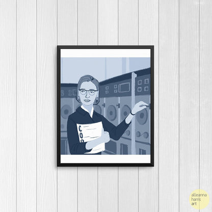 Grace Hopper Illustration / Women's History Art Print