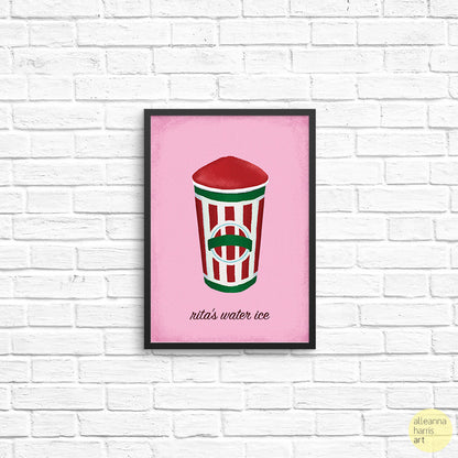 Set of Five Philly Food Art Prints