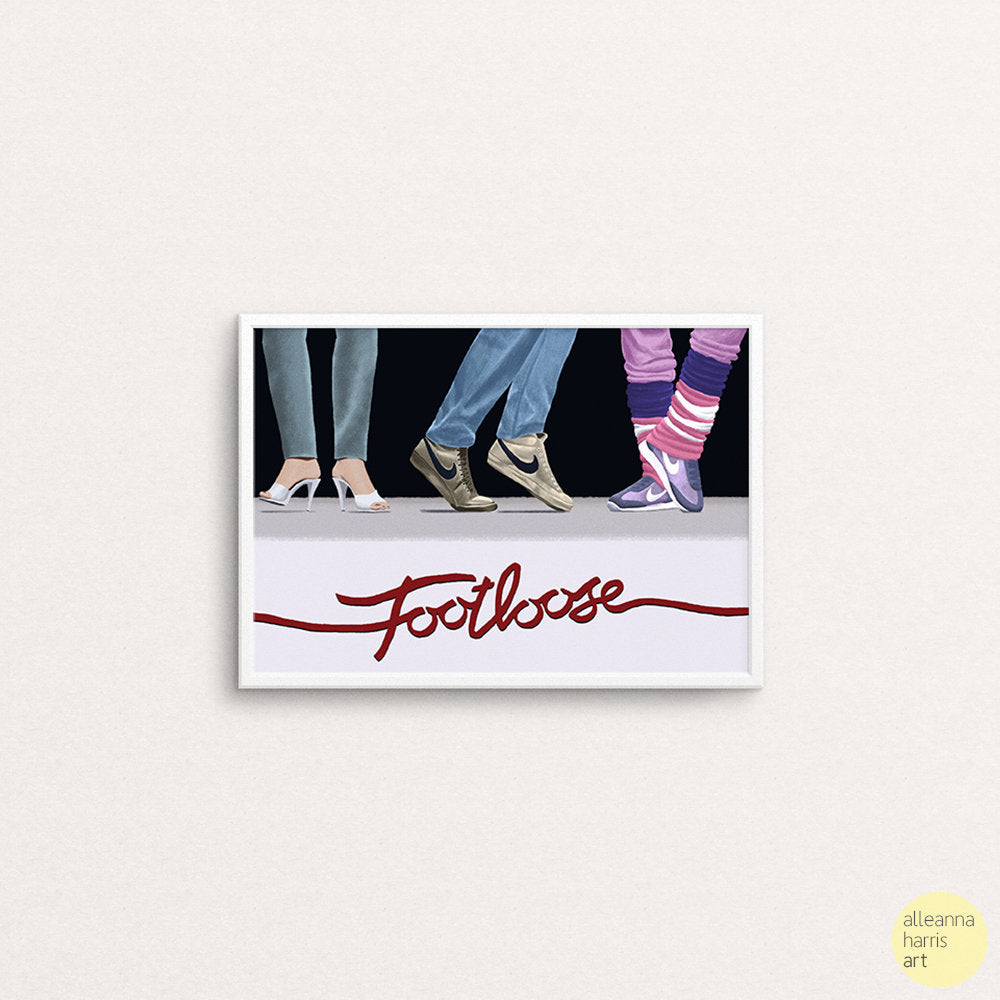 80s Movie Art Print Set / Ferris Bueller’s Day Off, Footloose, and The Breakfast Club Illustrations