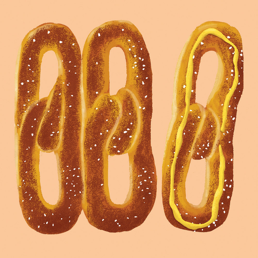 Philly Pretzels Art Print