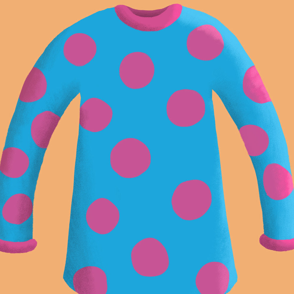 Patti Mayonnaise Polka Dot Shirt Art Print