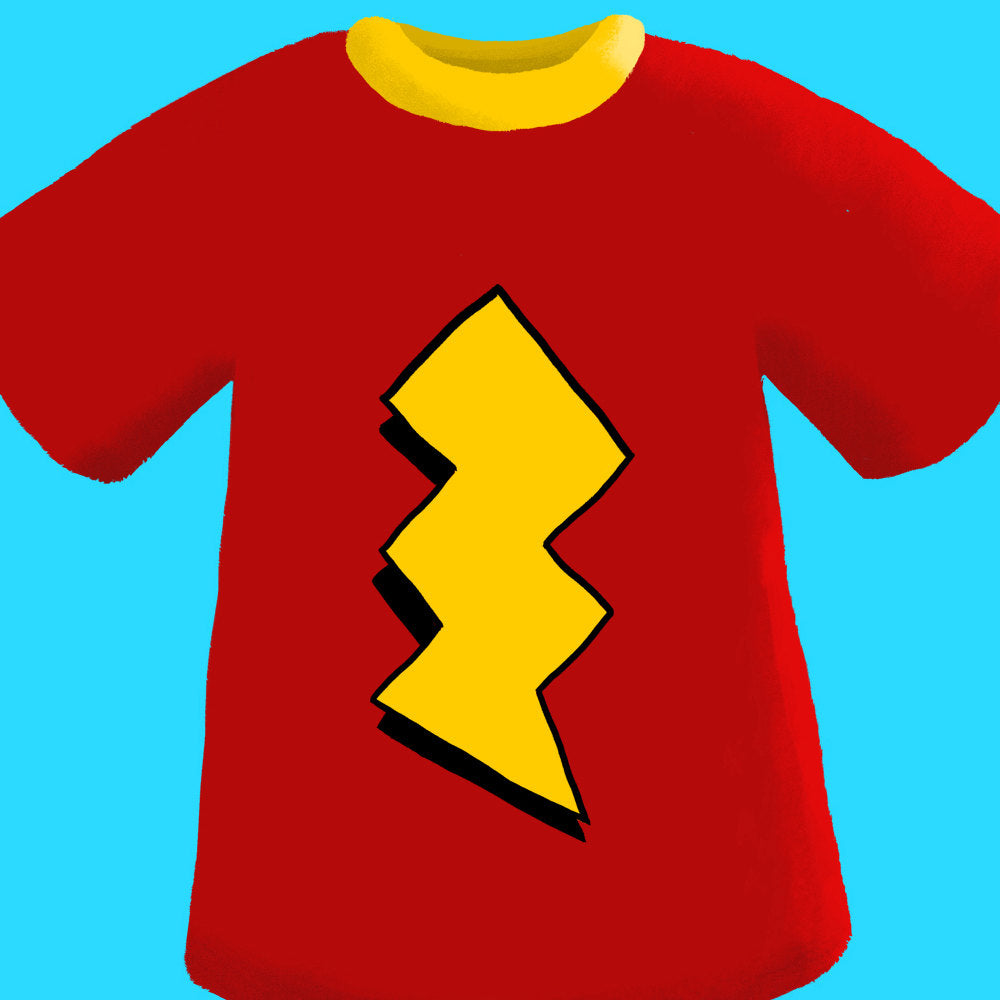 Skeeter Valentine Lightning T-Shirt Art Print