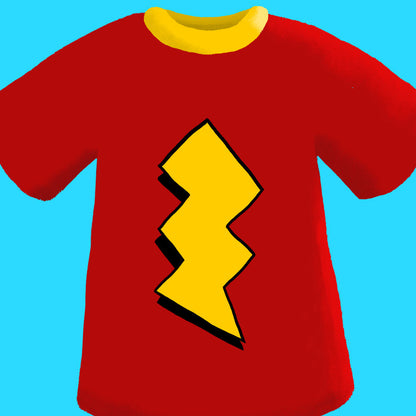 Skeeter Valentine Lightning T-Shirt Art Print