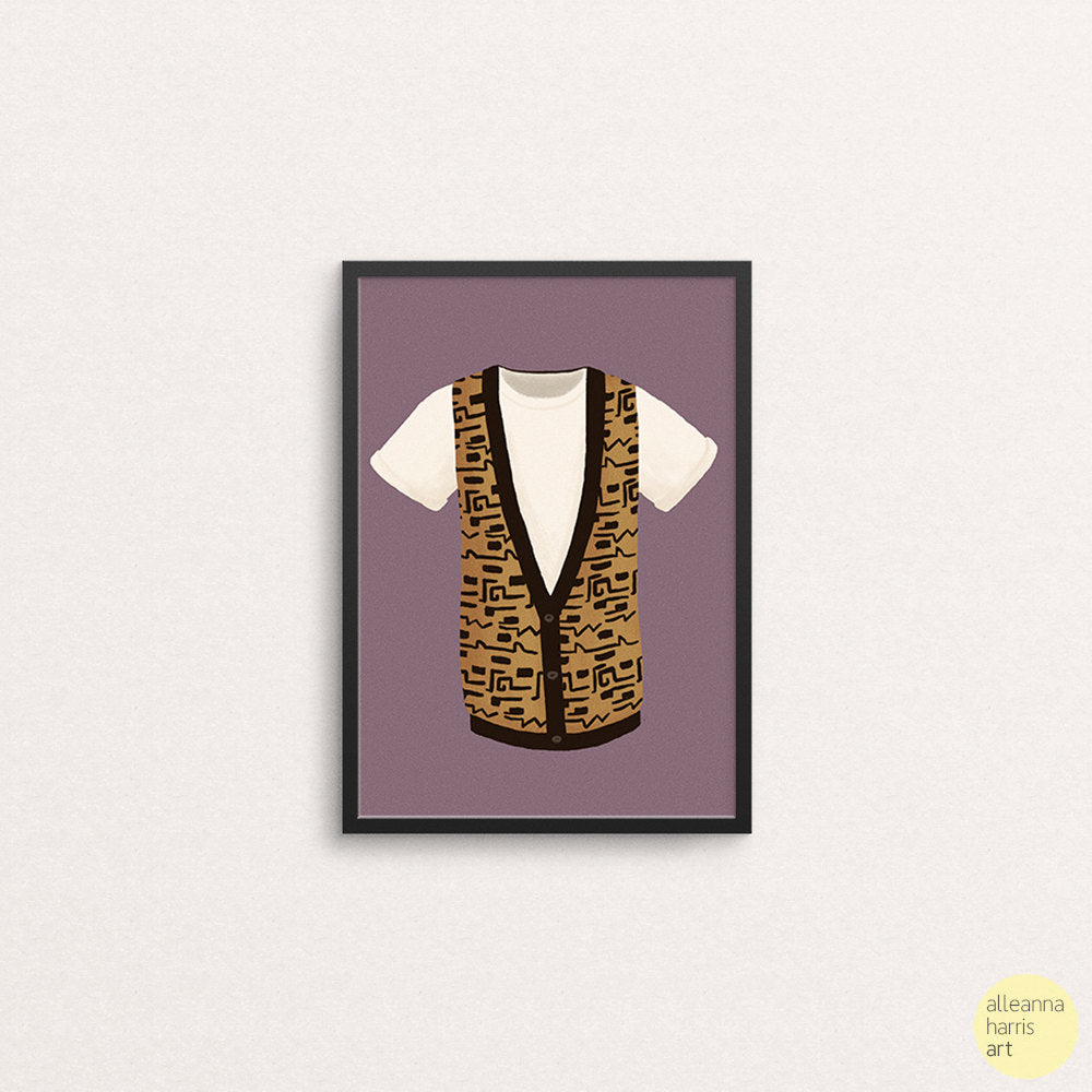 Ferris Bueller T-Shirt and Vest Art Print / Ferris Bueller’s Day Off Illustration