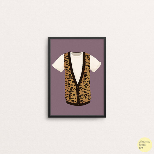 Ferris Bueller T-Shirt and Vest Art Print / Ferris Bueller’s Day Off Illustration