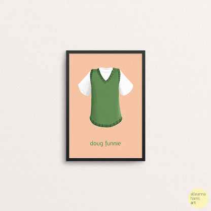 Doug Funnie T-Shirt and Vest Art Print