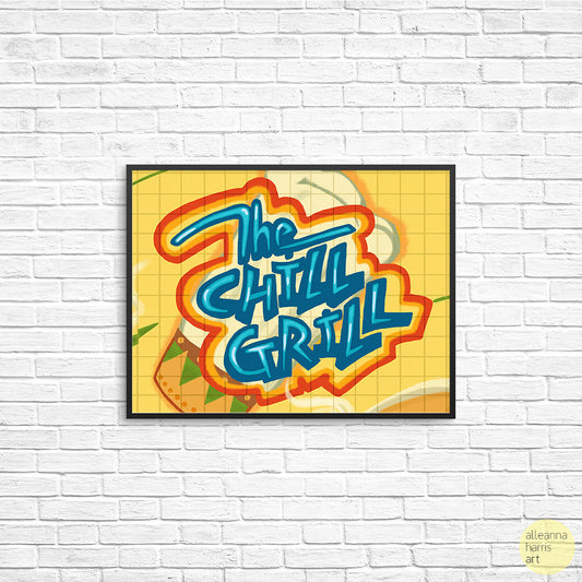 The Chill Grill Art Print / That's So Raven Illustration